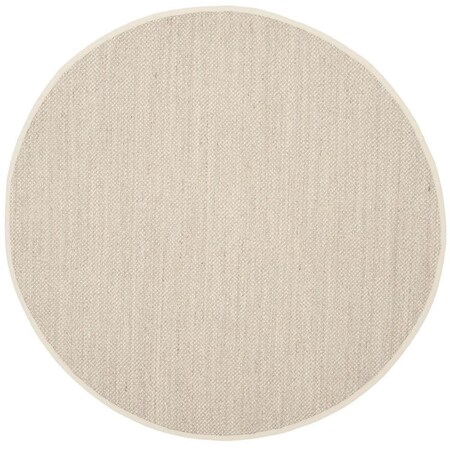 Safavieh Natural Fiber Round Rugs Marble & Beige - 8 x 8 ft. NF143C-8R